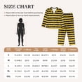 thumbnail image 4 of Fotbe Striped With Bees Pattern Long Sleeve Pajama Set for Women,Sleepwear Set,2-piece Loungewear Set,Soft PJs Comfy Nightwear with Pockets -Medium, 4 of 7