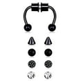 thumbnail image 1 of Xingzhi Magnetic Fake Septum Nose Rings Hoop Horseshoe for Women Bright 5 Mix, 1 of 9