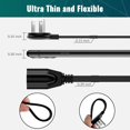Flat Plug Extension Cord 20 Ft with Slim SpaceSaving Plug Design, Thin