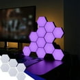 thumbnail image 1 of HOARBOEG 6-Hexagonal RGB Wall Lamp White Plastic Modular LED Light, 1 of 7