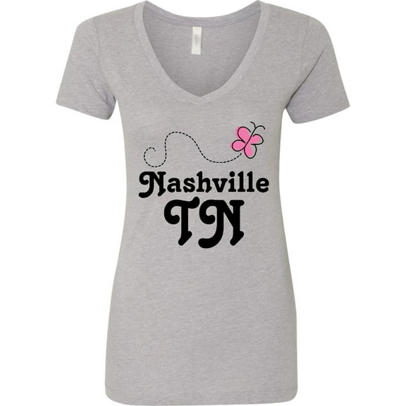 Inktastic Nashville Women's V-Neck T-Shirt
