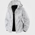 thumbnail image 2 of Zefriona Men's Water-Resistant Hooded Lightweight Softshell Jacket for Travel White 3XL, 2 of 3