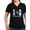Black, variant on - Lickity Splits Logo 4 Women's V Neck Dark T Shirt - Women's V-Neck Dark T-Shirt