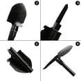 thumbnail image 5 of Pala plegable militar multifuncional, pala de supervivencia, herramienta multiusos para emergencias, jardín, campamento, senderismo, mochilero, negra, 5 of 5