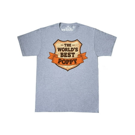The Worlds Best Poppy Badge Grunge T-Shirt