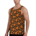 thumbnail image 2 of Uemuo Quirky Corn Pumpkin Pattern Men's Muscle Shirts Sleeveless Dry Fit Gym Workout Tank Top Lightweight Sports Tank Top Beach Tank Top, Loose-fit Sleeveless Shirt-XX-Large, 2 of 7