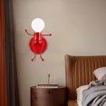 thumbnail image 4 of Appliques Murales Intérieures Créatives LED pour Chambre à Coucher Dessin Animé Petites Personnes Balançoire Lampe Murale Mini Poupée Réglable Appliques Murales Éclairage Décor Métal Lampes de Chevet Modernes 1xe26 (Noir, 4 of 7