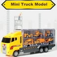thumbnail image 1 of Lubelski 1 Set Mini Truck Model Real-looking Sturdy Structure Exquisite Handheld Toy Truck Transport Car Carrier for Children, 1 of 8