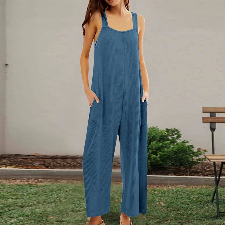 Jumpsuits For Women Knit Summer Outfits Fashion Casual Overalls