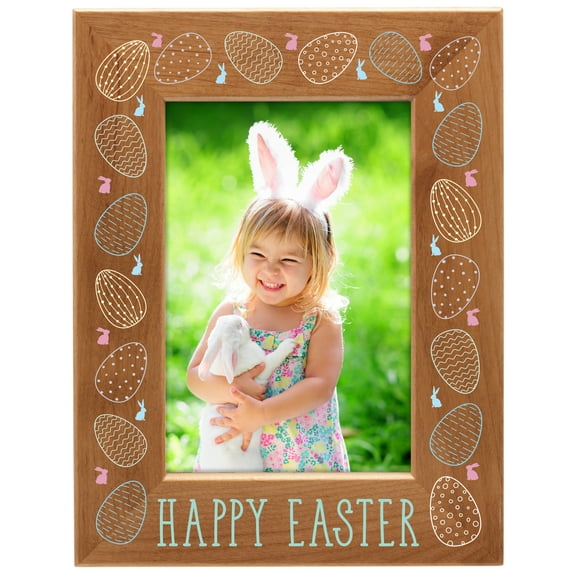 Fine Photo Gifts Alder Wood Happy Easter 4x6 Single Picture Frame