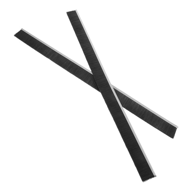 MERRYHAPY 2Ud Cepillo De Para Puertas Negro Con Flexibles Para Protección Polvo Y Ruido
