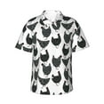 thumbnail image 2 of Goofa Retro Rooster Hawaiian Shirt for Men, Unisex Summer Beach Casual Short Sleeve Button Down Shirts,Aloha Tropical Floral print shirt-X-Large, 2 of 9