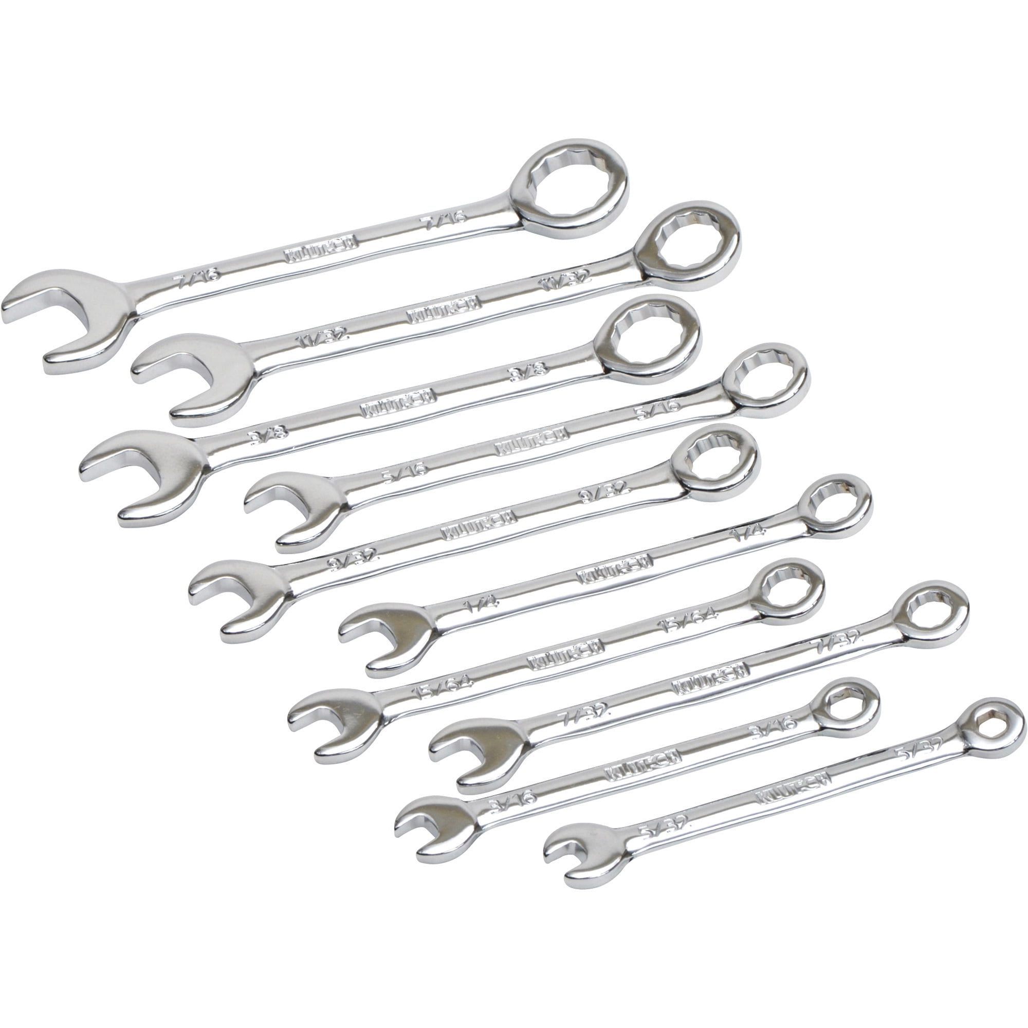Klutch Mini Wrench Set, 10 Pcs., SAE