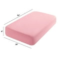 thumbnail image 2 of Flxxie Brushed Microfiber Fitted Crib Sheets for Boys and Girls, Super Soft Fitted Elastic Toddler Bed Crib Mattress Sheets, 28 x 52 Inches, Pink, 2 of 6