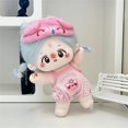 thumbnail image 5 of Conjunto de mono de peluche de algodón para bebé, vestido de juguete DIY de animal lindo para bebé, 3 V3 para 20cm, accesorios para muñecas de peluche de pato enfadado, 5 of 5