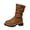Brown, variant on Women's Snow Boots Warm Winter Fashion Boots Thermal Fleece Lined Soft Sole Warm Boots with Side Zipper Cold Weather Daily Outfit Party Club Footwear