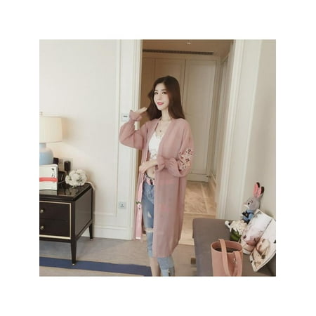 Flare Kimono - Lavaport Women Summer Floral Flare Sleeve Chiffon Kimono Long Cardigan Jacket Coat Blouse