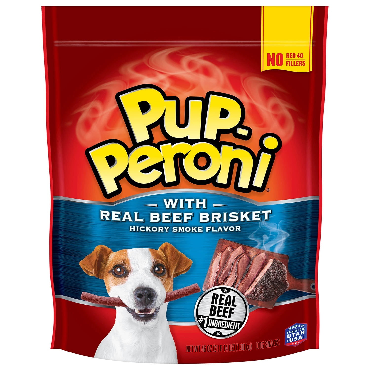Pup-Peroni Dog Treats with Real Beef Brisket, Hickory Smoked Flavor (46 Ounce)