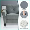 thumbnail image 3 of Luxury Velvet Modular Sectional Sofa - 1+2+3 Seats, Easy-Clean, for Small Living Room/Bedroom, 3 of 11