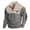 Grey, variant on Men's Hoodless Sweatshirt Long Sleeve Crewneck Pullover Soft Casual Streetwear Top for Daily Comfort and Style Across Seasons