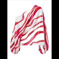 thumbnail image 1 of Conjunto de Dos Piezas Holgado de Otoño para Mujer, con Hombros Descubiertos, Estampado, Larga, Informal, para Salir, Pantalones Anchos Rosa Roja L, 1 of 8