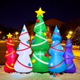 thumbnail image 1 of Arco de árbol de Navidad inflable con trineo de Papá Noel, decoración para el hogar y el exterior con luz LED, regalos para fiestas de jardín y Año Nuevo, 1 of 5