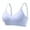 Blue bra for women, variant on Lace Banding Bras for Women No Underwire Ribbed Thin Strap Push Up V Neck Upper undergarment Comfortable Everyday Support Solid Color Bra