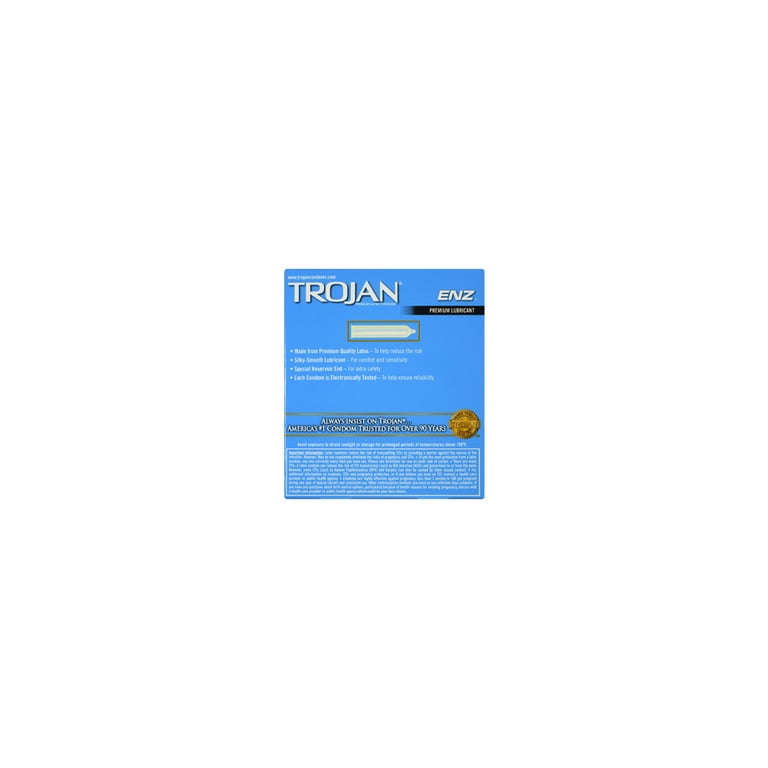 Trojan ENZ Lubricated Condom 93950 Box of 36 HSA/FSA Eligible