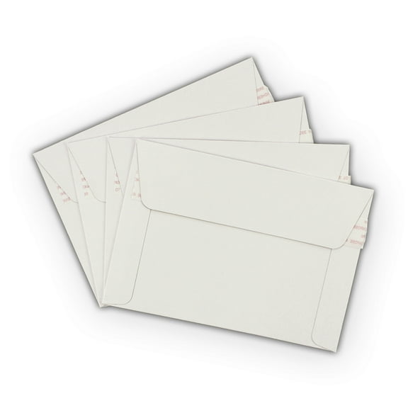 EcoSwift Brand Premium Self-Seal Rigid Cardboard Mailer 250GSM, 6.5 in. x 4.5 in., White, 150-Pack