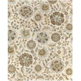 thumbnail image 4 of BoutiqueRugs Mack Boho Hand Tufted Wool Natural Fiber Soft Runner Rug - Traditional Floral Carpet for Hallway - Cream, Blue, Sage - 3' x 12' Runner, 4 of 19