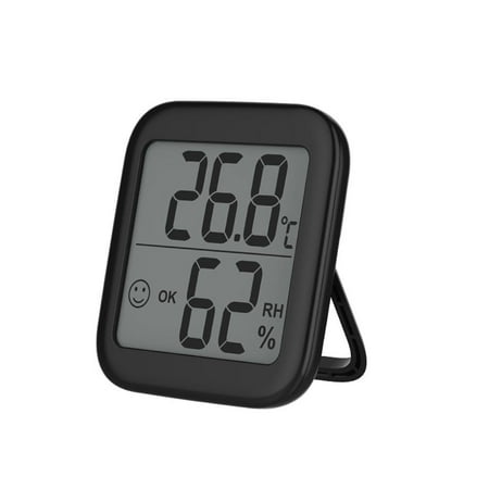 

Thermometer Hygrometer Accurate Indoor Wall Mounted Gauge with Notification Alert and LCD Display Digital Temp Humidity Monitor