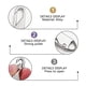 thumbnail image 4 of Zip Lock Metal Zip Fixer Desmontable Metal Puller Cremallera Para Maletas Chaquetas Bolsas 16Pcs Methold AP005692-00, 4 of 6