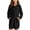 Black, variant on BXJX Girls Sweatshirt Dress 7-8, Spring Fall Hooded Pullover Long Sleeve Sweatshirt with Pockets Purple