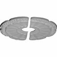 thumbnail image 3 of 18 1/2"OD x 3 5/8"ID x 7/8"P Flower Ceiling Medallion, Two Piece (Fits Canopies up to 3 5/8"), 3 of 6