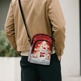 thumbnail image 3 of Xixirimido Small Sling Backpack Crossbody Sling Bag for Women, Chest Bag Fanny Pack Phone Purse for Hiking Traveling, Snowman Christmas Tree Red, 3 of 7
