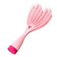 thumbnail image 1 of Cepillo desenredante, peine de , portátil, suave, Flexible, duradero, multiusos, respetuoso con la piel, cepillo de pelo con ventilación curva Rosa, 1 of 8