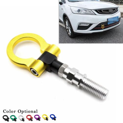 Aluminum Front Rear Bumper Screw-on Tow Hook Towing for Honda Toyota Subaru Gold