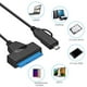 thumbnail image 4 of Cable SATA una USB 3.0 2 en 1 SATA una Disco Duro Externo Tipo C Adaptador Convertidor de 22 para HDD/SSD de 2,5 Pulgadas, 4 of 5