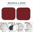 thumbnail image 5 of KLL Burgundy Floral Windshield Sun Shade 2-Piece Foldable Car Front Window Sunshade for Most Sedans SUV Truck- Large, 5 of 5