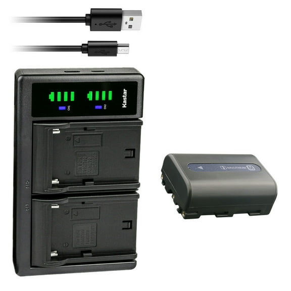 Kastar 1-Pack NP-FM50 Battery and LTD2 USB Charger Replacement for Sony DSC-F717, DSC-F828, DSC-R1, DSC-S30, DSC-S50, DSC-S70 Camera