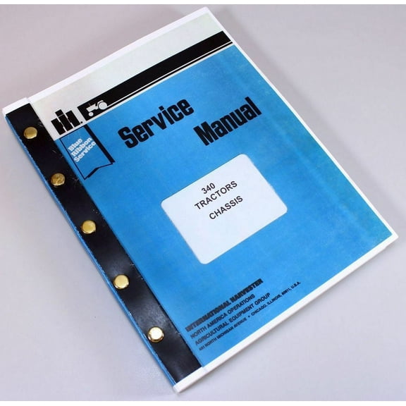 International 340 Tractor Service Repair Shop Manual Technical