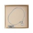 thumbnail image 3 of 6 1/4 inch Oval Eye Hook Bangle Bracelet w/ St. Andrew Kim Taegon in Sterling Silver, 3 of 3