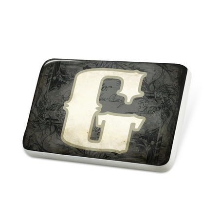 Porcelein Pin characters, letter G WildWestBlack Lapel Badge – NEONBLOND