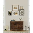 thumbnail image 4 of Hzuaneri Furniture Style Dog Crate, Dog Kennels, Rustic Brown and Black DFC80101B, 4 of 9