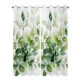 thumbnail image 2 of nqOlkjepod Outdoor Curtains for Patio Waterproof, Botanical Eucalyptus Outdoor Privacy Panels Grommet, Spring Watercolor Landscape Blackout Outside Curtains for Porch/Cabana 54"x108", 2 Panels, 2 of 8