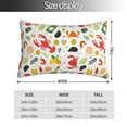 thumbnail image 2 of Fotbe Crabs Shrimps Funda de Almohada Decorativa Estilo Occidental, Lujo en Algodón, Fundas para Almohadas King, Cojín Estampado para Decoración del Hogar-16"x24", 2 of 6