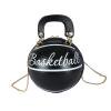 thumbnail image 1 of Sywqhk Bolsos De Hombro Para Mujer, Cadena De Baloncesto, Monedero De Bola, Bolso Cruzado (Negro) Sywqhk Para estrenar, 1 of 9