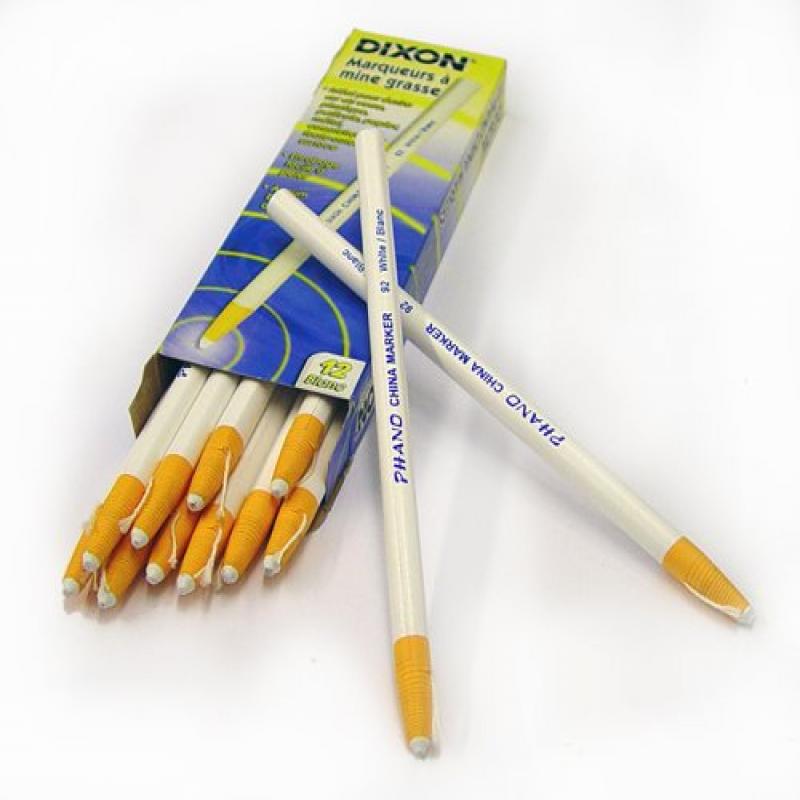 Dixon 00092 China Markers, White, 12Pack