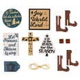 thumbnail image 2 of Adornos Navideños Para Bandejas Adornos Decorativos Para Granjas De Invierno Juego De Bandejas Escalonadas Carteles De Madera Para Granjas Mesa De Cocina Y Hogar, 2 of 8
