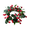 20cm, variant on Red Berry Christmas Candle Rings Table Centerpieces, Artificial Christmas Wreath Garland for Holiday Dining Table Living Room Home Office Decor